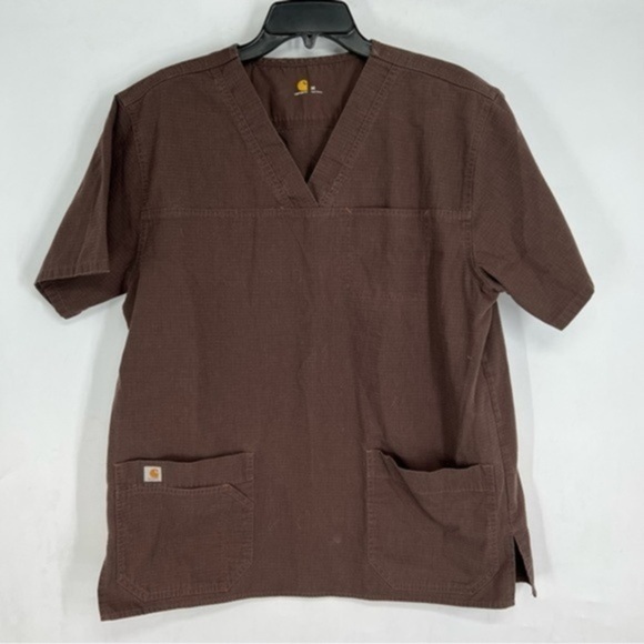 5/$25 SALE CARHARTT Ripstop Multi Pocket Scrub Top M - Picture 1 of 4